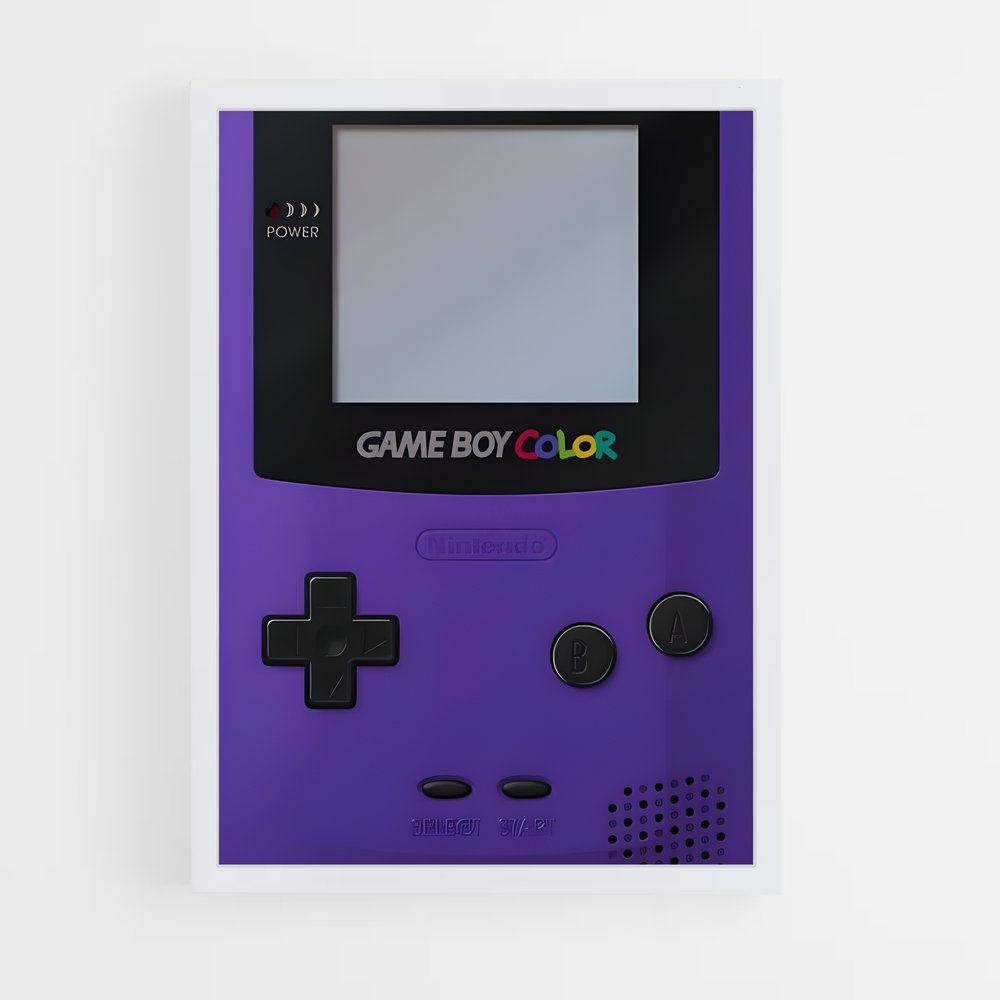 Poster Gameboy color – affiche Consoles (vue 3)